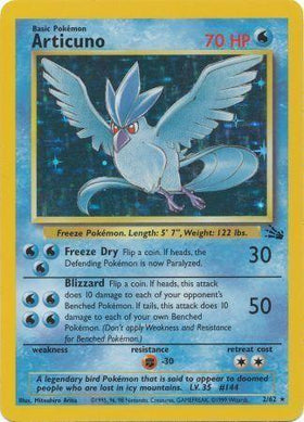 Articuno (2/62) - Fossil Unlimited Holofoil