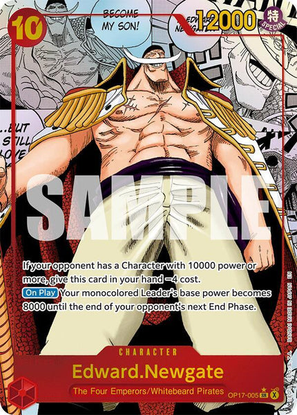 Edward.Newgate Manga OP-17-005 English One Piece TCG Card Game