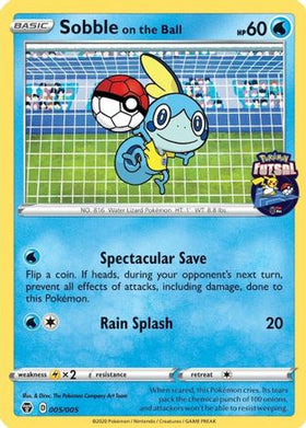 Sobble on the Ball (Pokemon Futsal) (5/005) - Miscellaneous Cards & Products