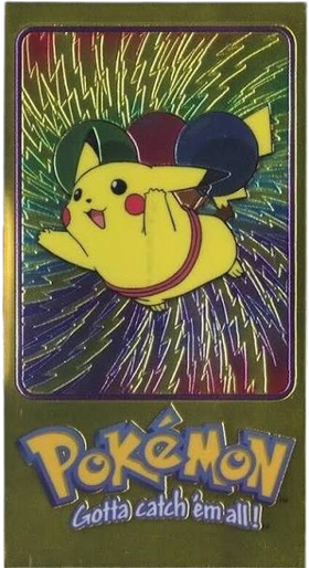Pikachu Holo Pokemon Topps TV Animation 4 of 5  - Jumbo
