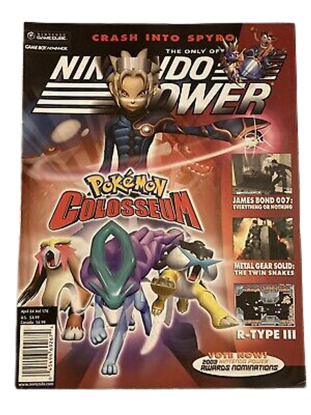Nintendo Power Magazine April 2004 Vol #178 Pokémon Colosseum