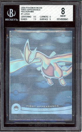 BGS 8 LUGIA FIRST APPEARANCE HOLOGRAMS POKEMON MOVIE 2000