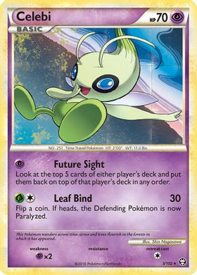 Celebi (3/102) - Triumphant Reverse Holofoil