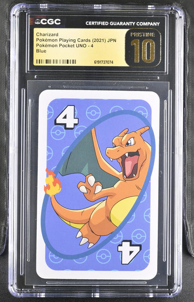 CGC PRISTINE 10 Charizard #4 Pokemon Pocket UNO