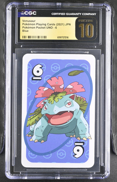 CGC PRISTINE 10 Venusaur #6 Pokemon Pocket UNO