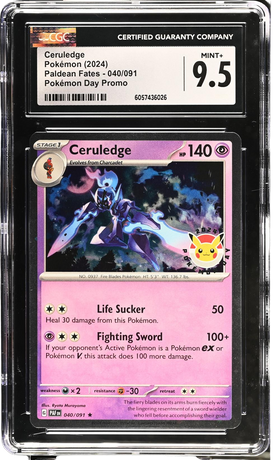 CGC 9.5 CERULEDGE PALDEAN FATES POKEMON DAY PROMO