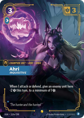 Ahri, Inquisitive (Alternate Art) - Origins (OGN)