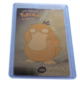 5/8 #54 Psyduck GOLD FOIL - Danone Pokemon Stadium Tip Cards [SEALED]