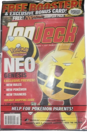 JANUARY 2001 Top Deck Magazine #14 POKEMON NEO GENESIS ELEKID MAGIC PACK SEALED