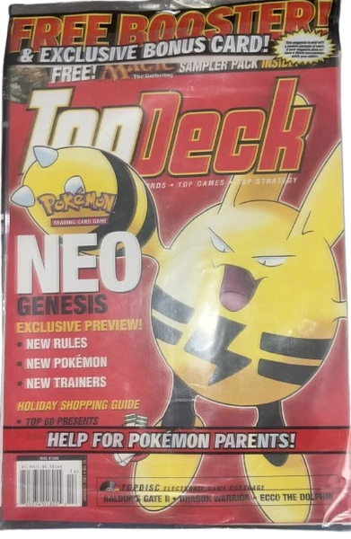 JANUARY 2001 Top Deck Magazine #14 POKEMON NEO GENESIS ELEKID MAGIC PACK SEALED